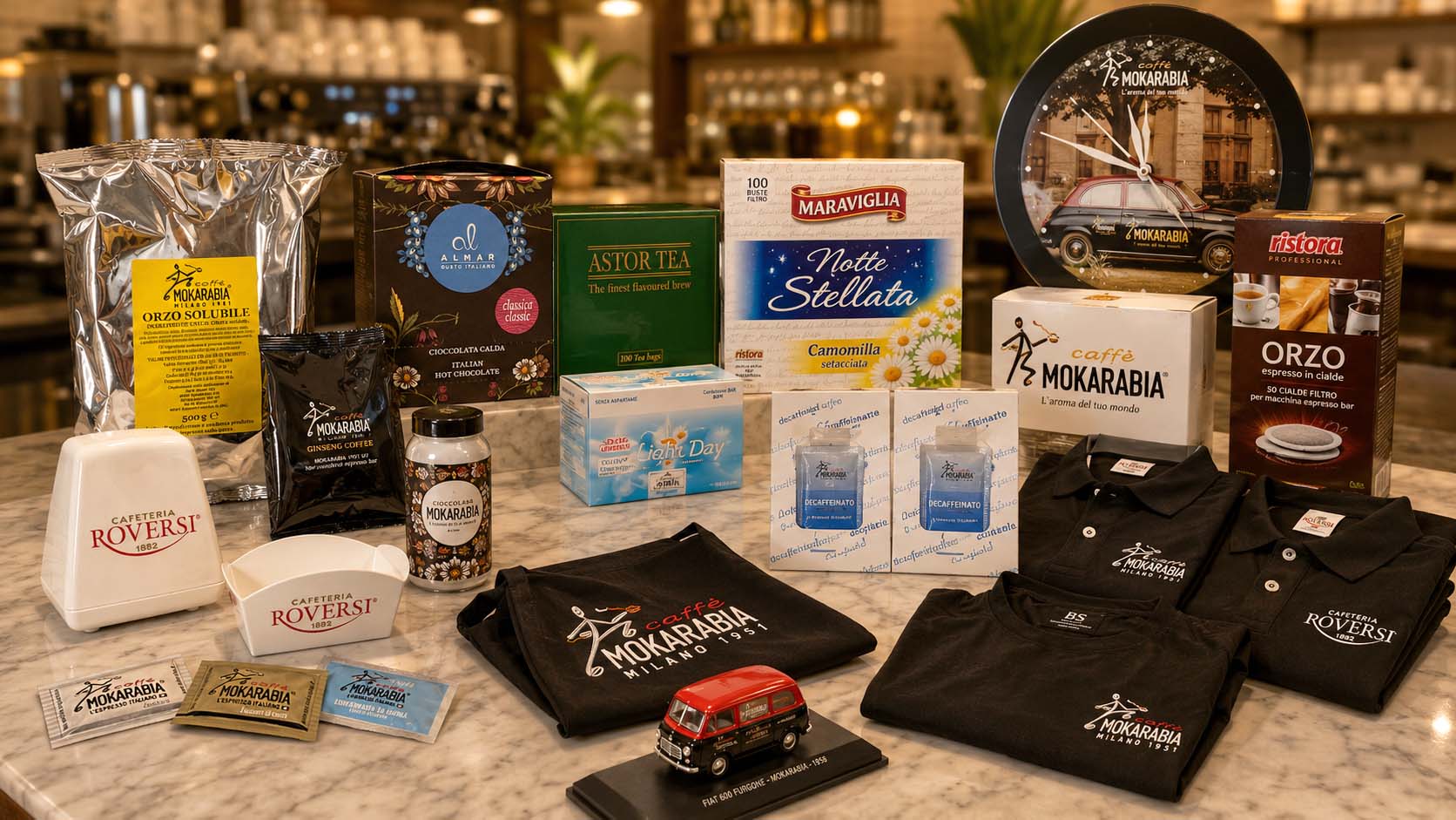 mokarabia-caffe-complementari e merchandising